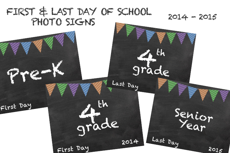 back to school photo signs