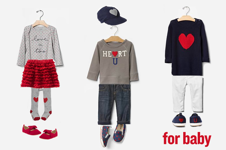 what to wear for a valentines photo session- baby outfits!