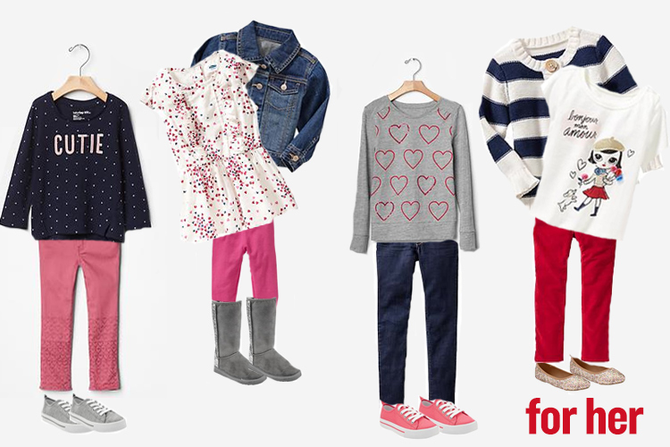what to wear for a valentines photo session- girls outfits!