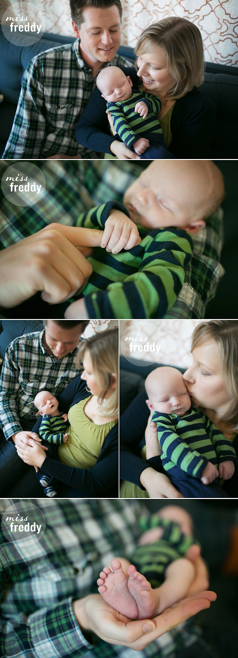 a sweet in-home newborn session by Seattle newborn photographer, miss freddy!