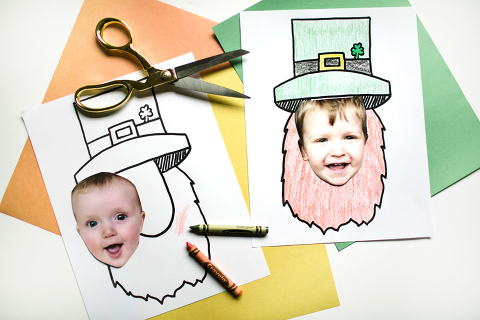 So cute! Turn yourself into a leprechaun with this free St Patricks Day printable!