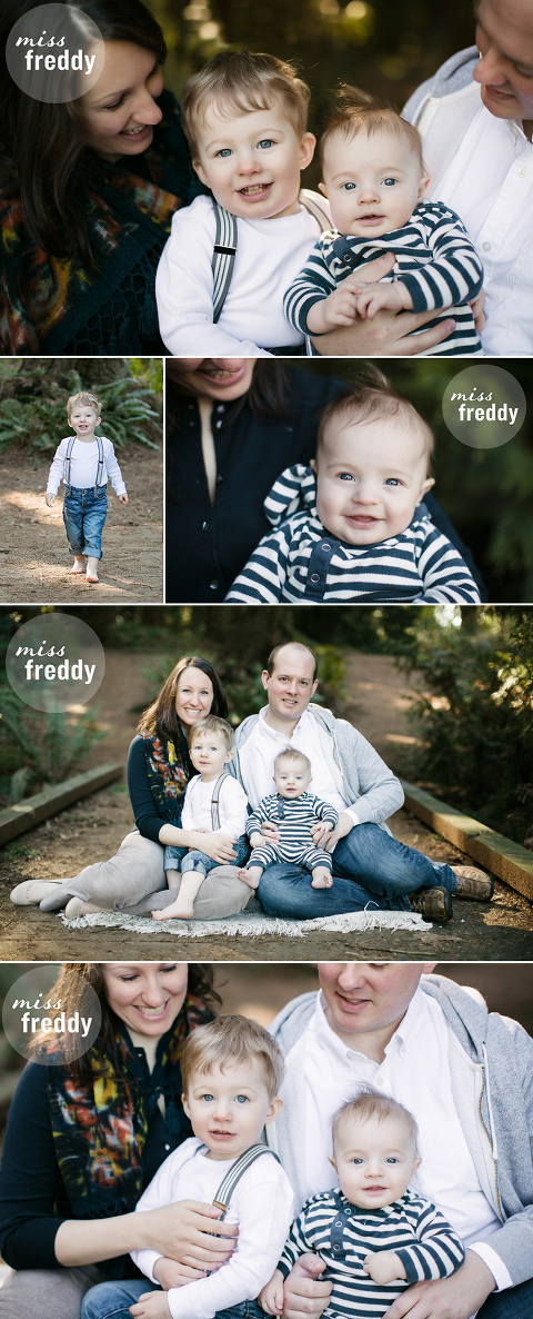 Love these little boy looks for family photos!  Photo session by Miss Freddy, a family photographer in Seattle.