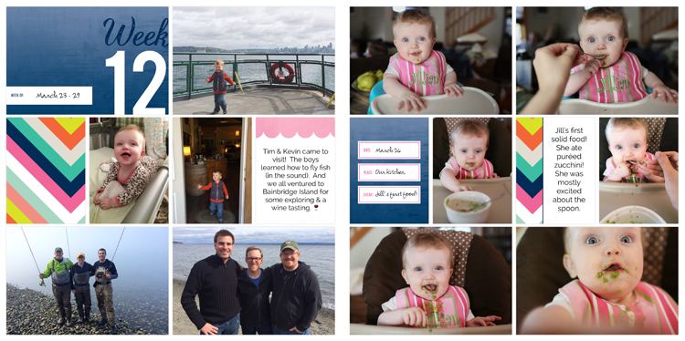 View sample pages created with the Project Life App! The simplest way to document your story!