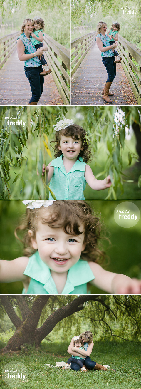 Cute poses for a Mommy and Me session!  By Miss Freddy, Seattle/Kirkland kids photographer.