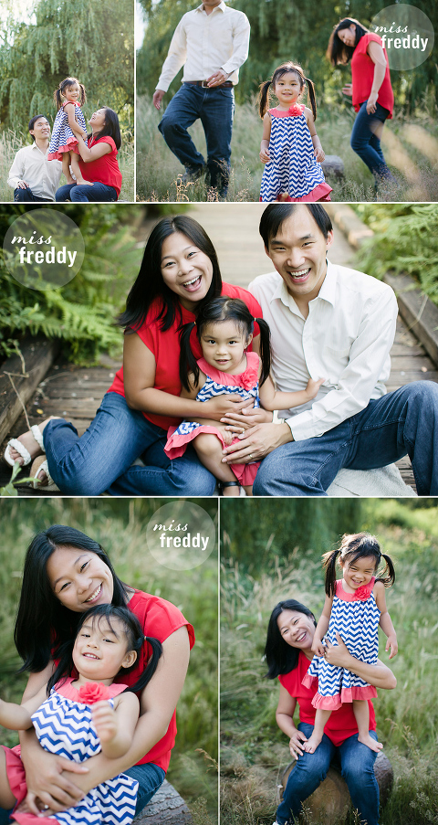 Cute poses for active kids by Miss Freddy, a toddler photographer in Seattle.