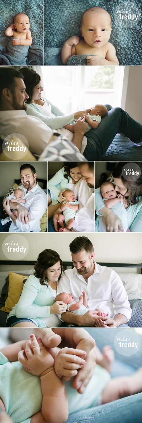 A sweet in-home newborn session with Miss Freddy, Seattle/ Wallingford newborn photographer.