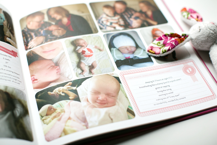 Love this sweet Project Life baby book created by Miss Freddy! Plus there is a free template to download for this cute book cover.