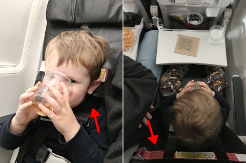 make flying with kids easier with the CARES harness!