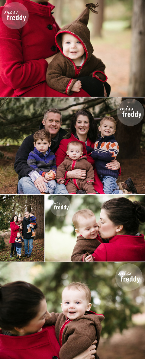 A cute winter photo session by Miss Freddy, a family photographer in West Seattle.