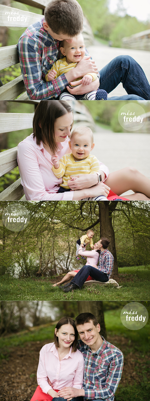 Miss Freddy, Seattle baby photographer, offers photo sessions for fun loving families!  Check out this sample session from the Seattle Arboretum.