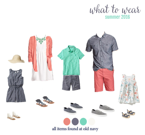 What to wear for summer family photos! Adorable outfits for the entire family. Perfect for your summer photo session with Miss Freddy!