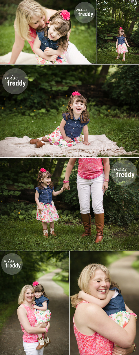 A cute mommy and me photo session by Miss Freddy.
