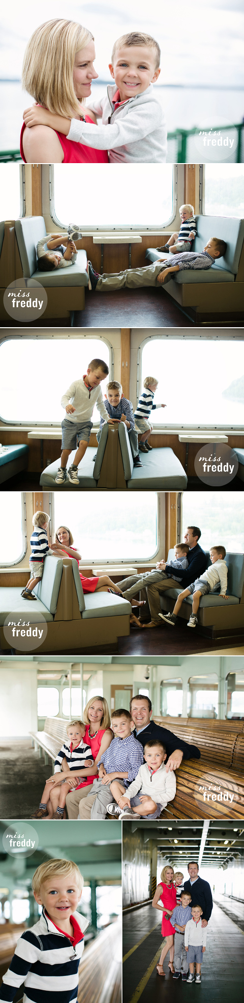 Love this ferry boat photo session by Miss Freddy!