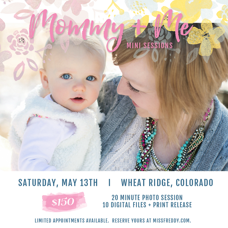 A Mommy & Me Mini Session is THE perfect Mother's Day gift! #getinthephoto
