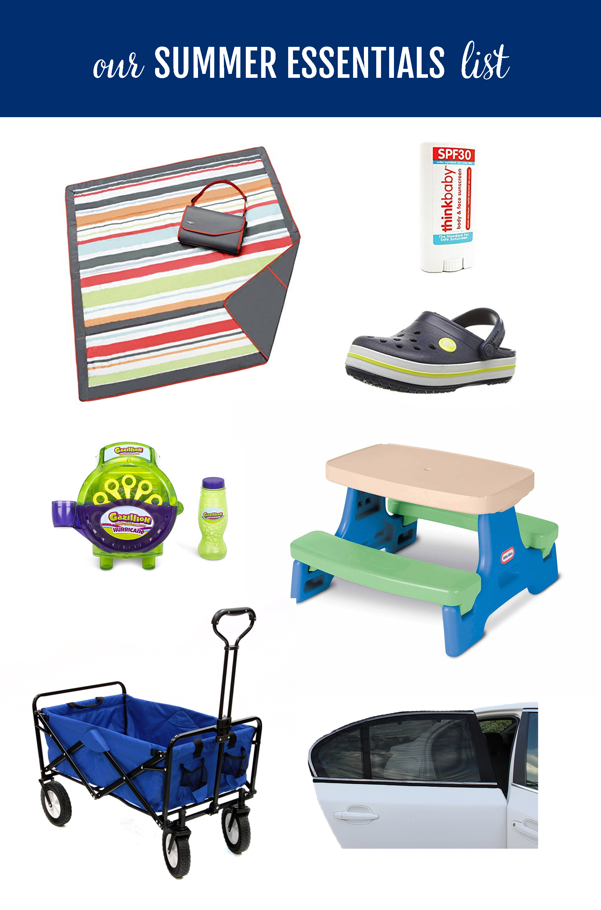 Summer is here!  I put together a short list of summer essentials that we use nearly everyday because they make summer (with kids) better!