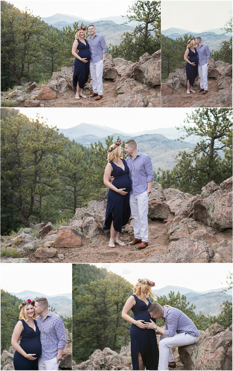 Love these maternity photos on Lookout Mountain by Colorado Maternity Photographer, Miss Freddy.