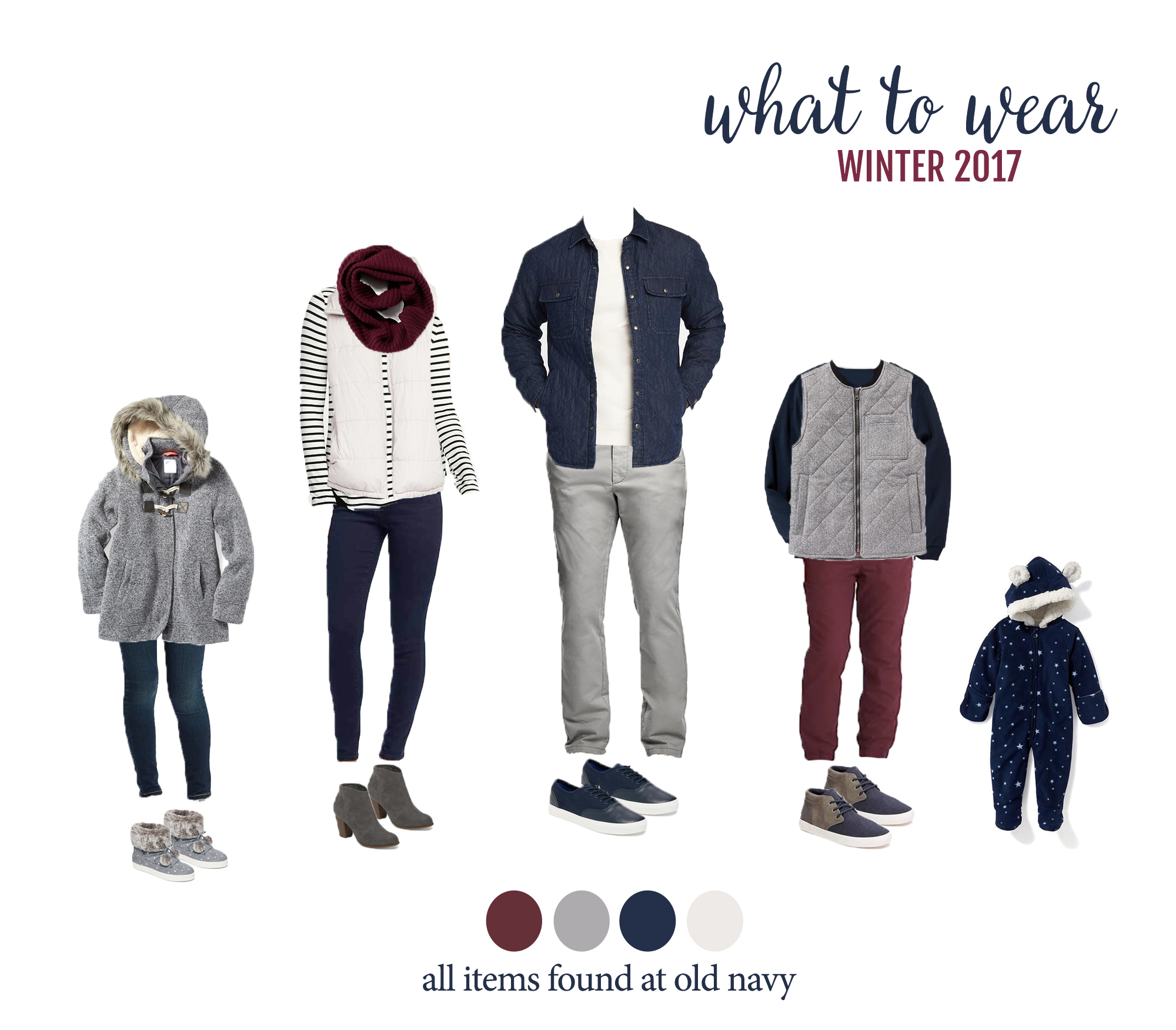 Winter family 2025 photo outfits