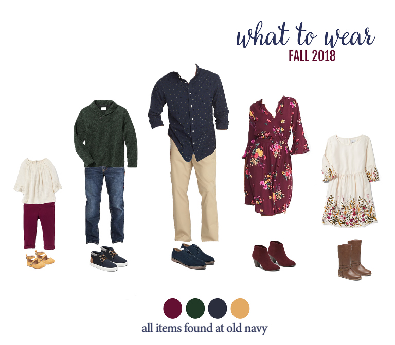 What to wear for fall family photos! Grab a Pumpkin Spice latte and check out these fun looks for the whole family. Perfect for photos with Miss Freddy!