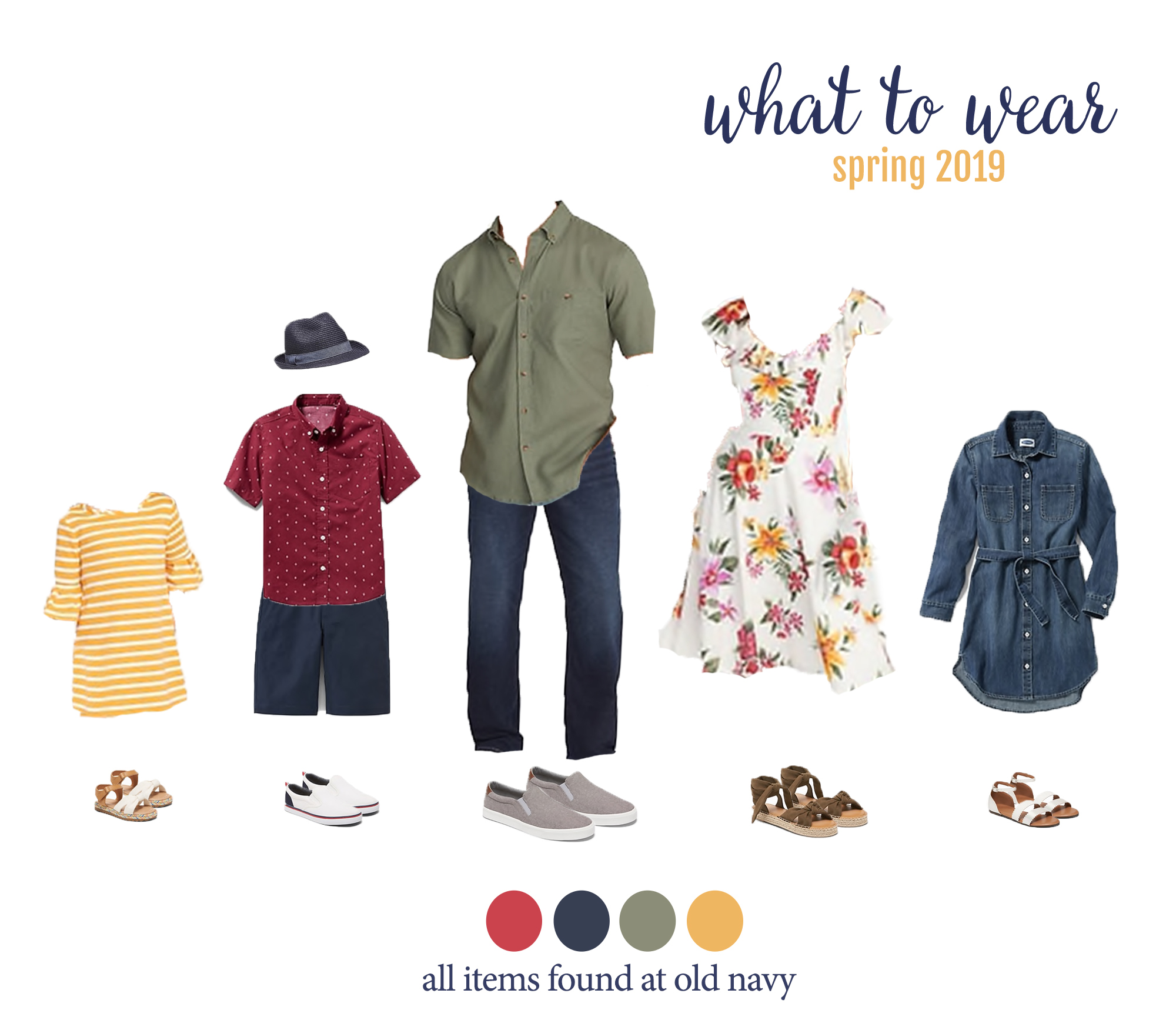Not sure what to wear for spring family photos? Check out these cute and affordable looks from Old Navy!