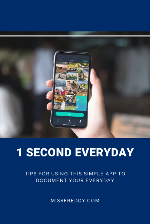Tips for documenting one second of everyday with the 1 Second Everyday app- watching the result is so, so much fun!