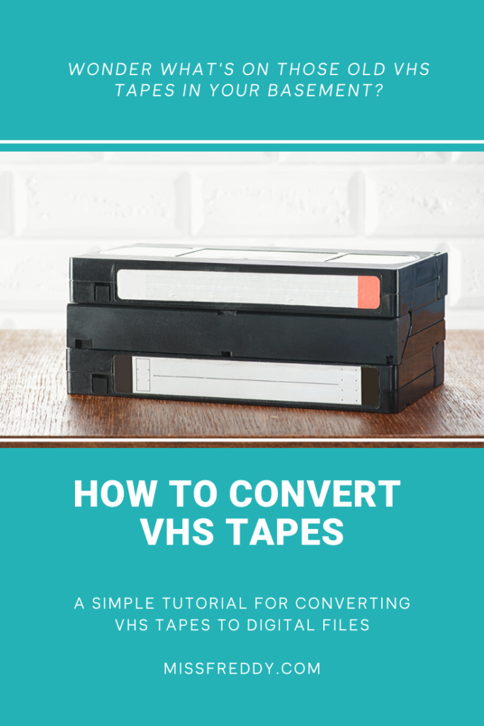 Want to see what's hiding on those old VHS tapes in the basement?  Check out this post with the simple steps for how to convert VHS tapes to digital!