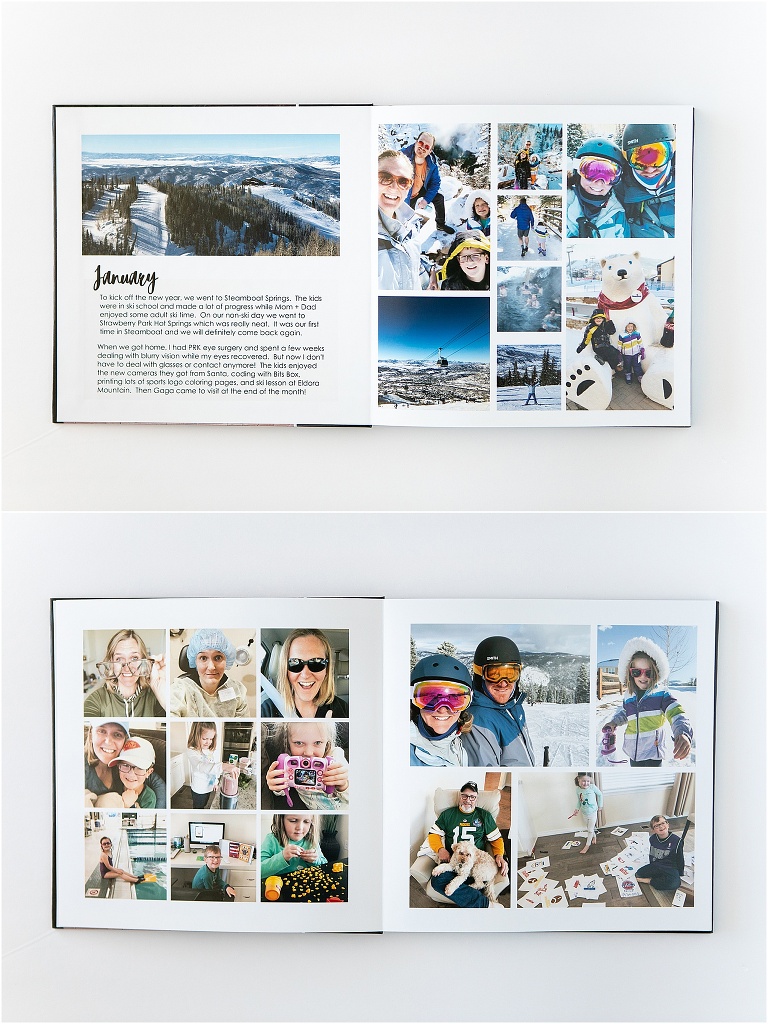 Make a beautiful, simple family yearbook that documents the highlights and stories from the year.  Your family will love it!