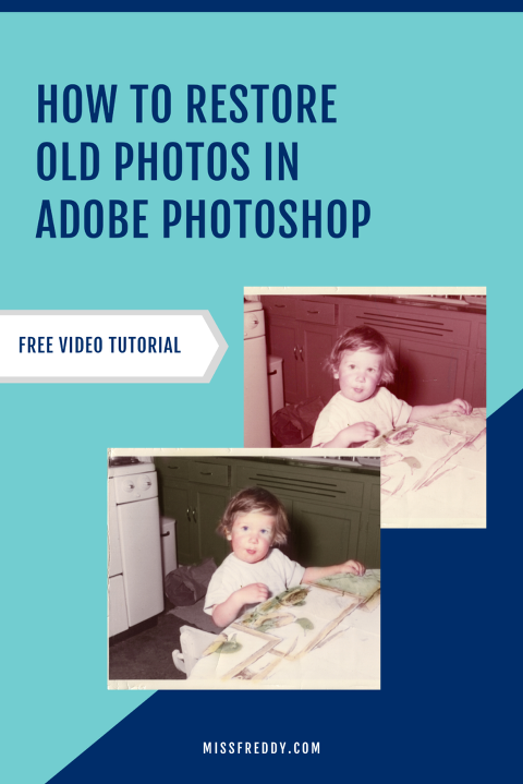 How to Restore Old Photos in Adobe Photoshop (free video tutorial!).