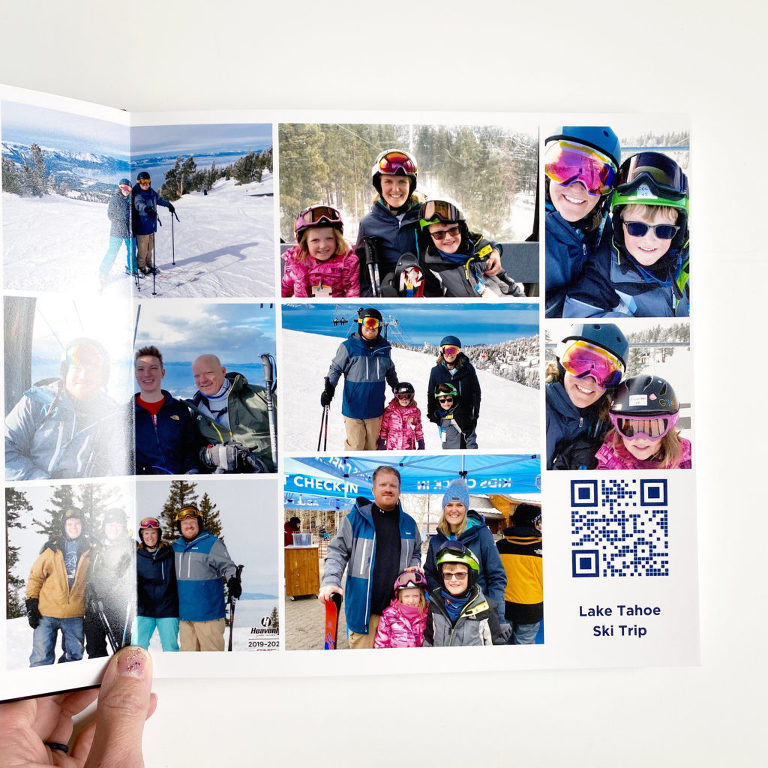 Not sure what to do with all those family videos?  Check out this simple way to include videos in your photo book!