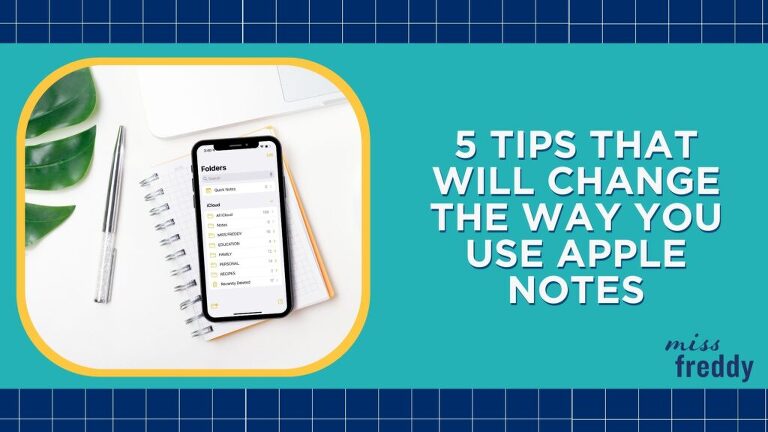 Here are some incredibly useful tips for Apple Notes that will change the way you use the app. Apple Notes is powerful and has the functionality for so much more than typing some text. After reading through this blog post, you will find new ways to navigate Apple Notes.