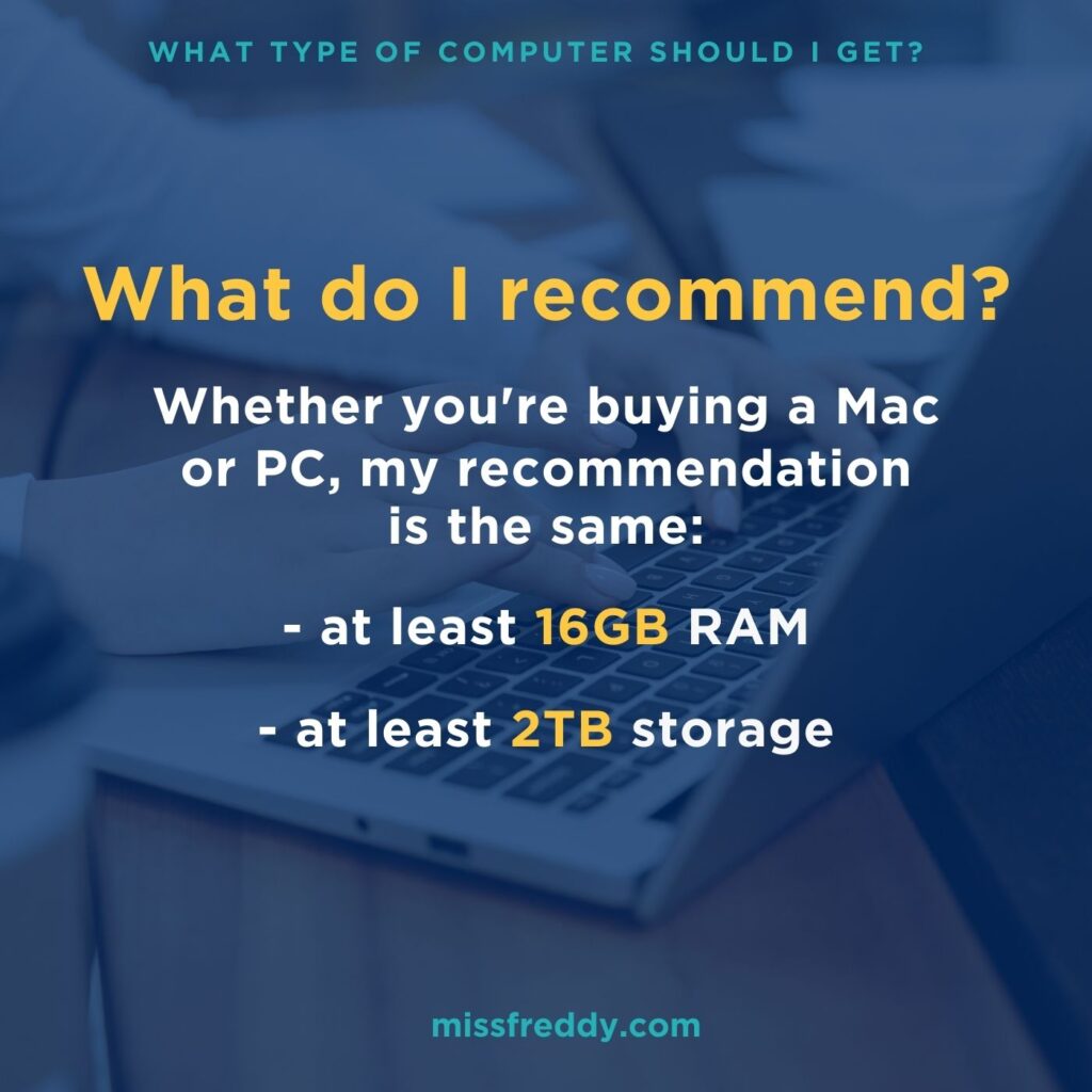 my computer recommendations for photo organizing- what to look for to maximize your investment when you're buying a new computer