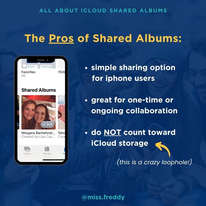 understanding iPhone Shared Albums