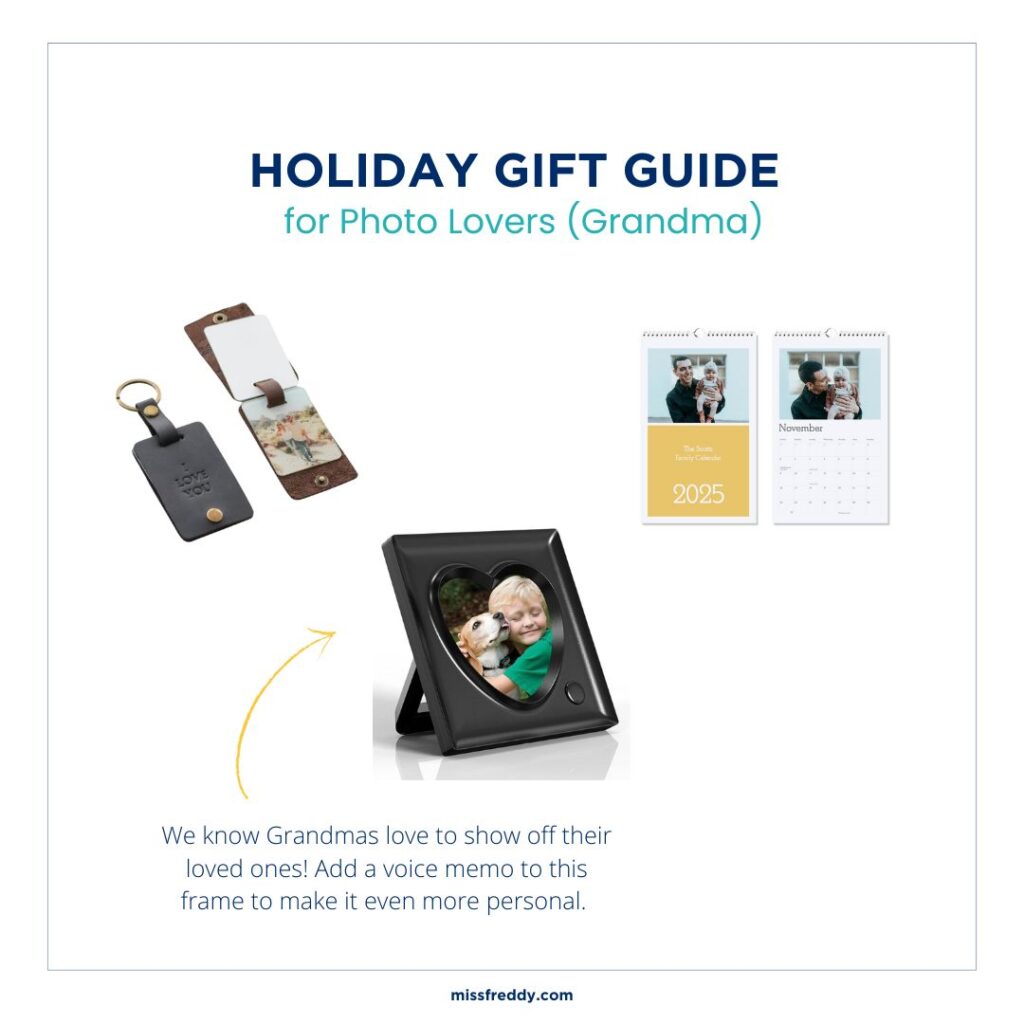 Fun Photo Gift Ideas! Miss Freddy's annual Holiday Gift Guide for Photo Lovers.